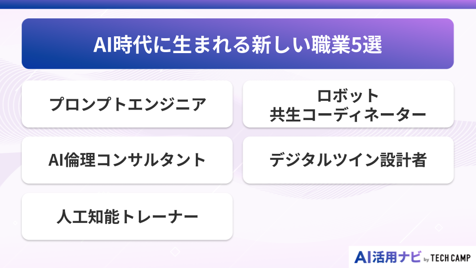 AI時代に生まれる新しい職業5選