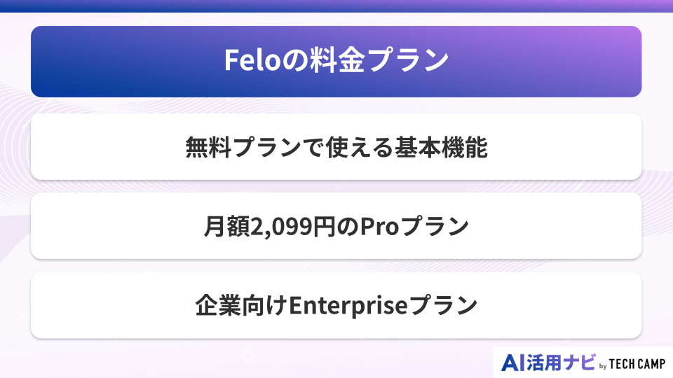 Feloの料金プラン