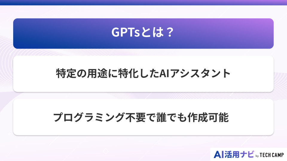 GPTsとは？