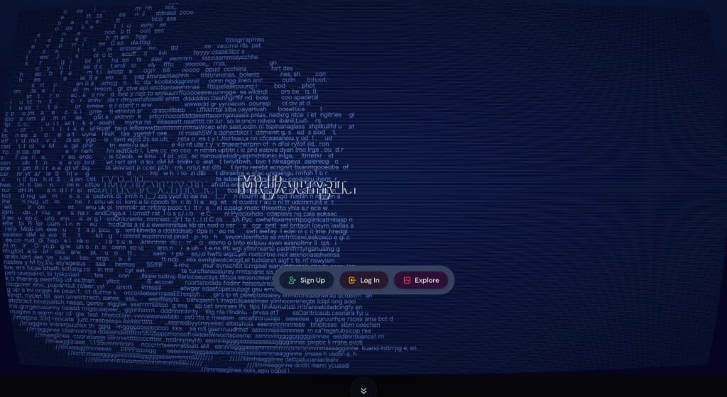 Midjourneyの公式サイト画像