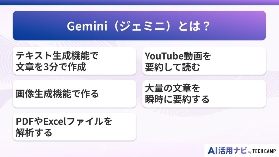Gemini(ジェミニ)とは?
