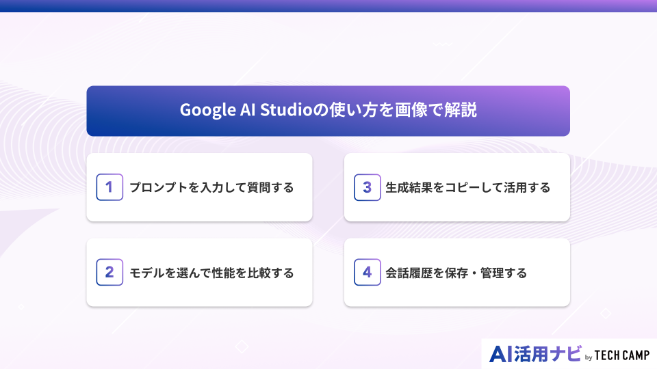 Google AI Studioの使い方を画像で解説