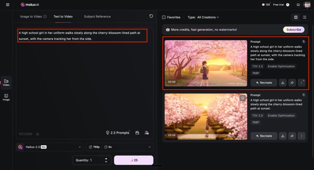 Hailuo AI-prompt-camera-work