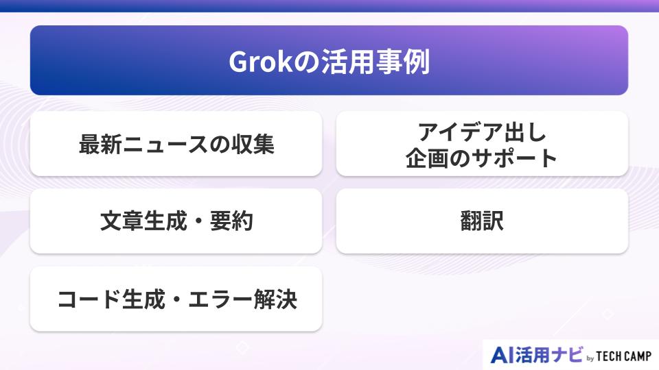 Grokの活用事例