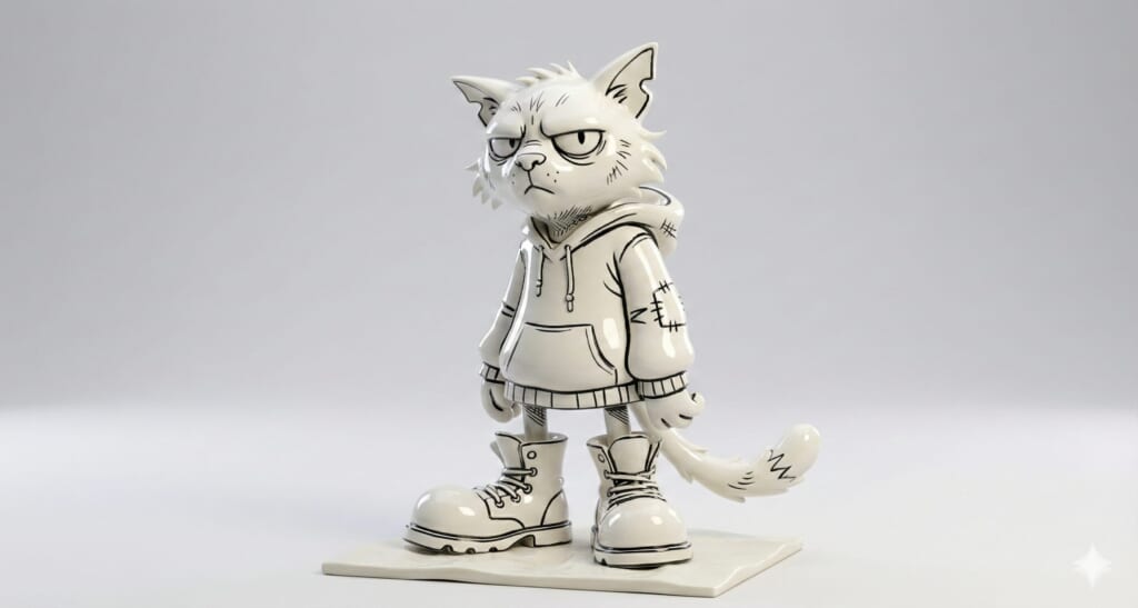 手描きイラストをフィギュア化するプロンプト