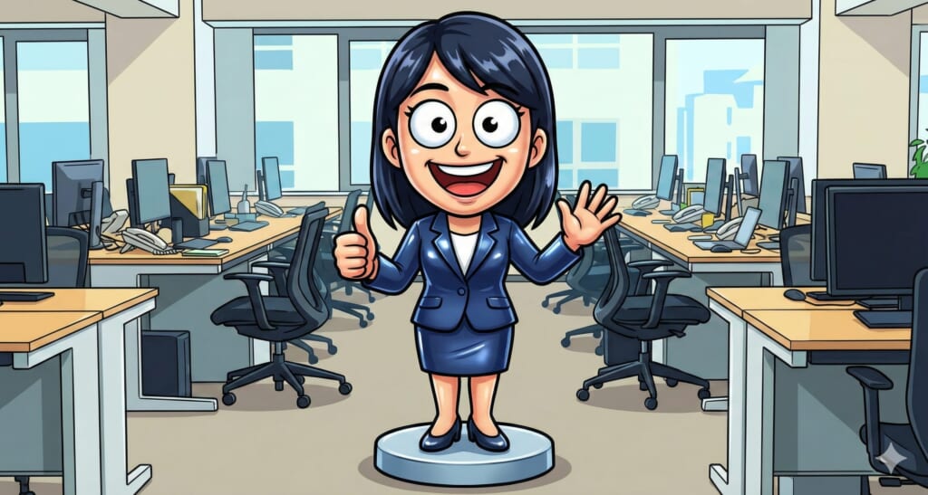 カートゥーン風のフィギュア化するプロンプト