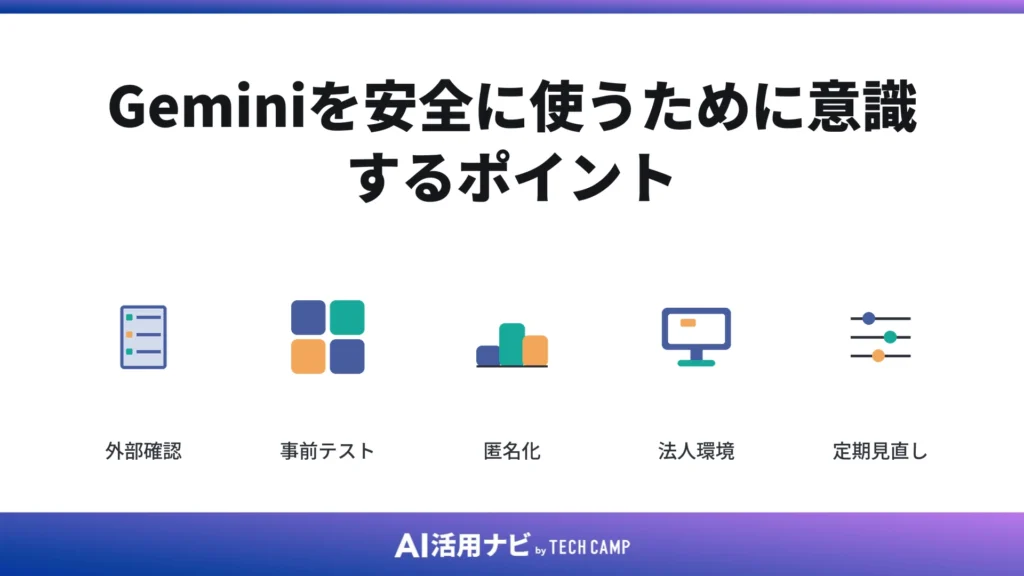 Geminiを安全に使うために意識するポイント