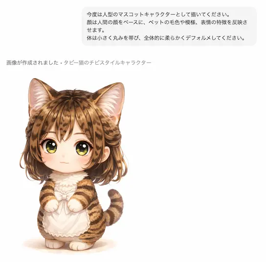 イラスト調・SNSアイコン向けに擬人化するプロンプト