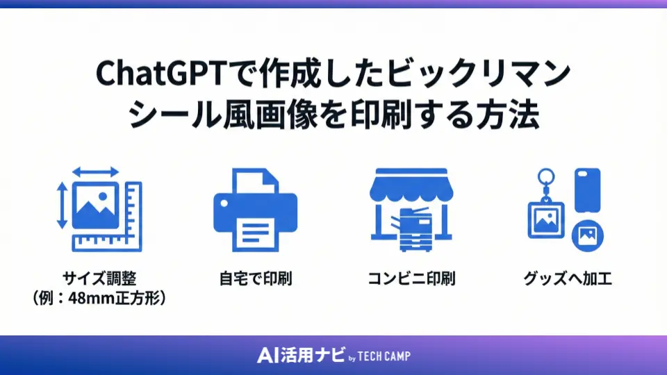 ChatGPTで作成したビックリマンシール風画像を印刷する方法