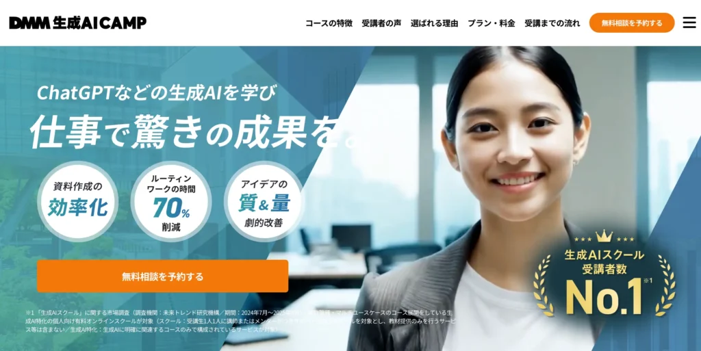 2位：DMM 生成AI CAMP