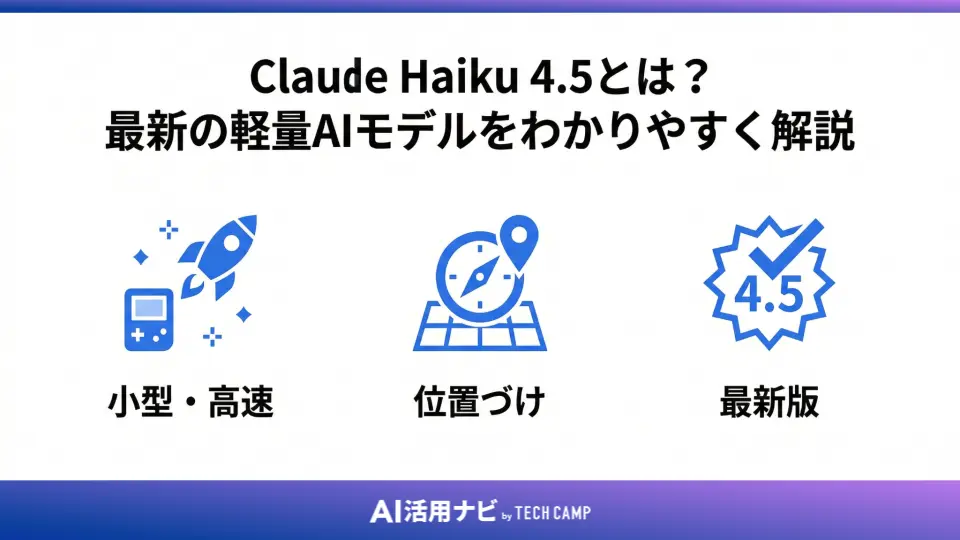 Claude Haiku 4.5とは？最新の軽量AIモデルをわかりやすく解説