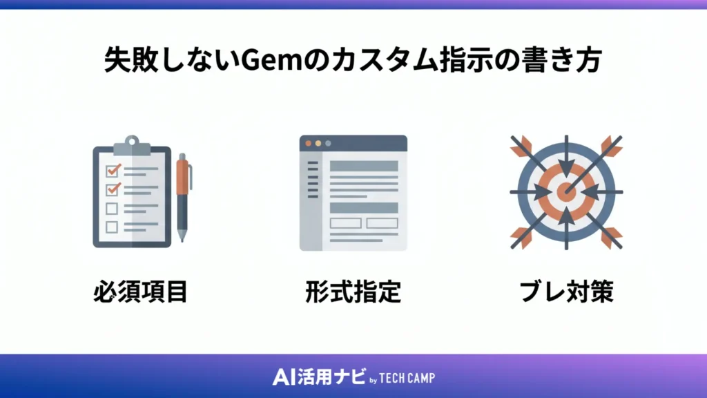 失敗しないGemのカスタム指示の書き方