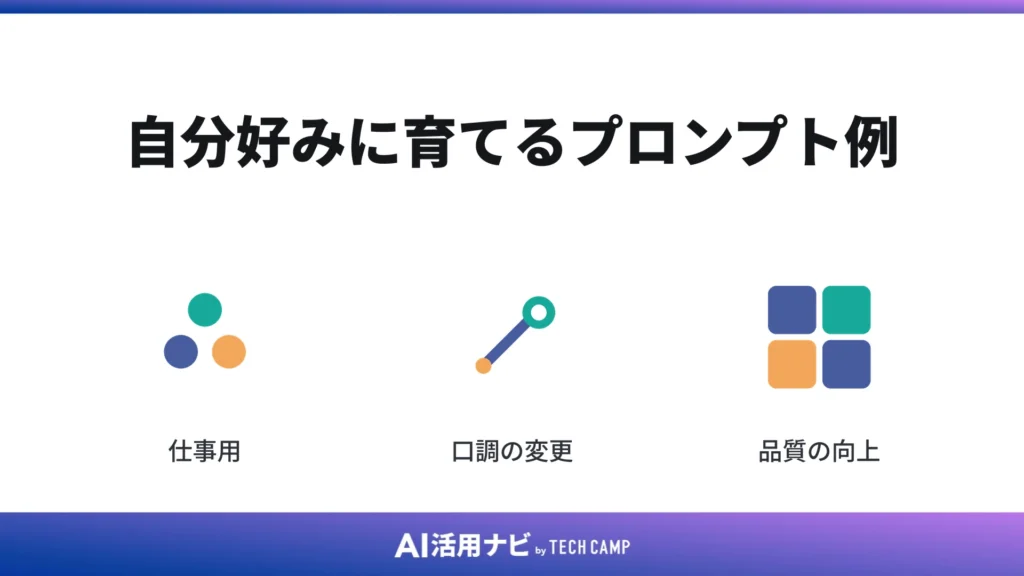 自分好みに育てるプロンプト例