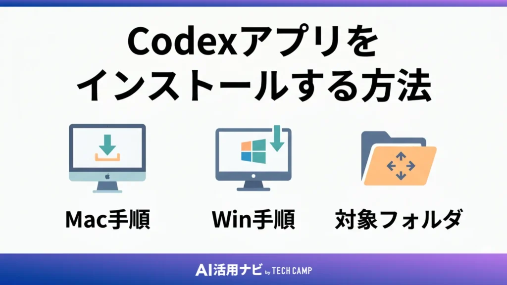 Codexアプリをインストールする方法