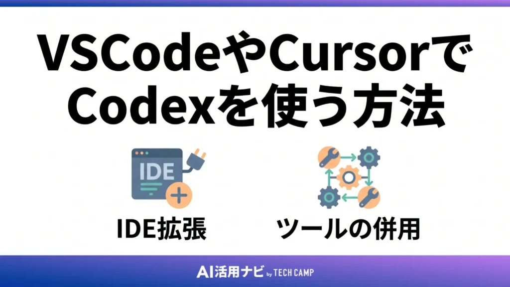 VSCodeやCursorでCodexを使う方法