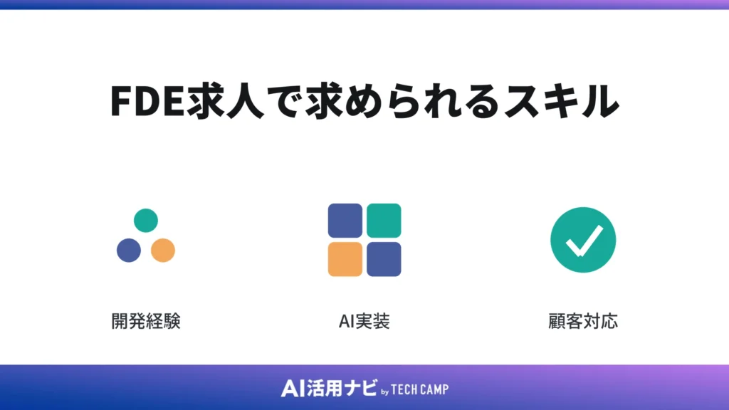FDE求人で求められるスキル
