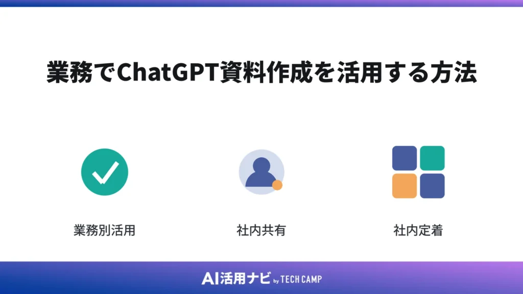 業務でChatGPT資料作成を活用する方法