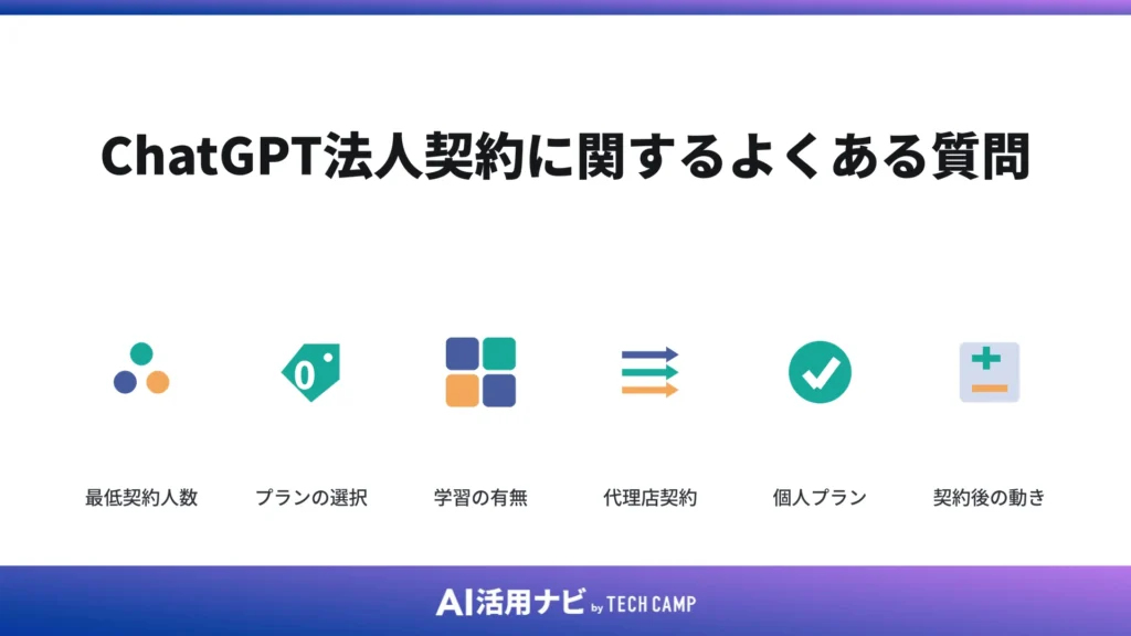 ChatGPT法人契約に関するよくある質問