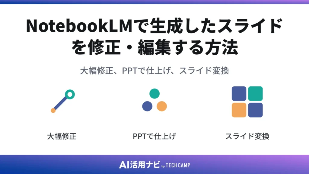 NotebookLMで生成したスライドを修正・編集する方法