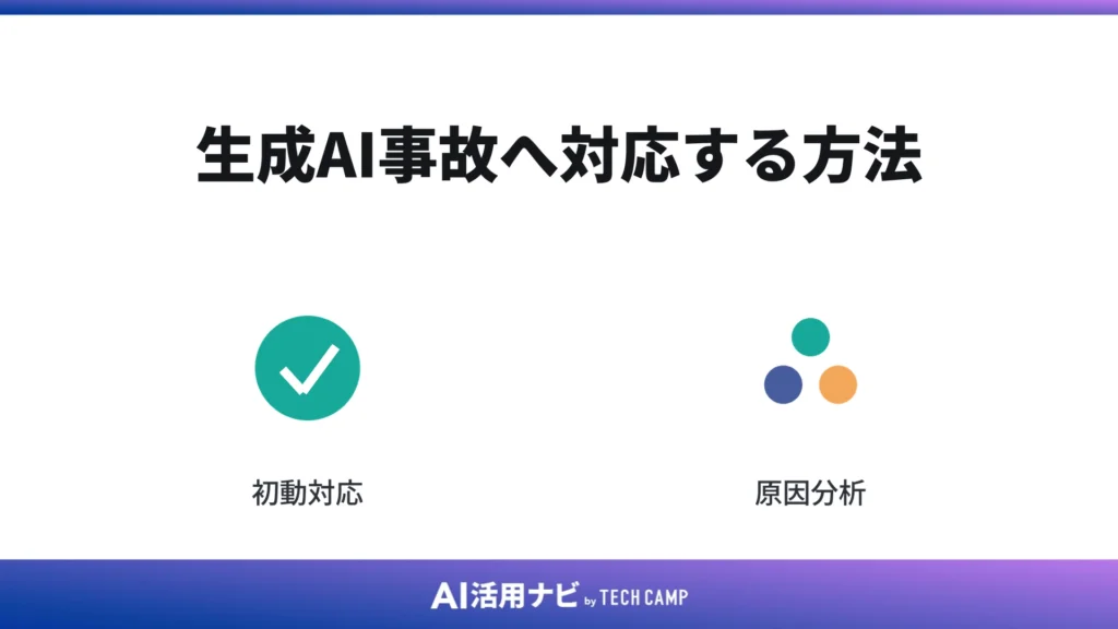 生成AI事故へ対応する方法