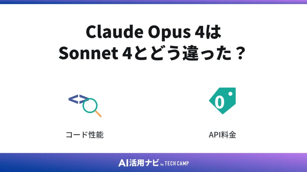 Claude Opus 4はSonnet 4とどう違った?