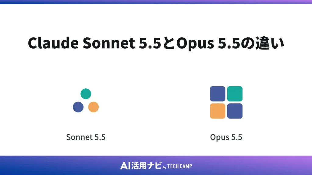 Claude Sonnet 5.5とOpus 5.5の違い