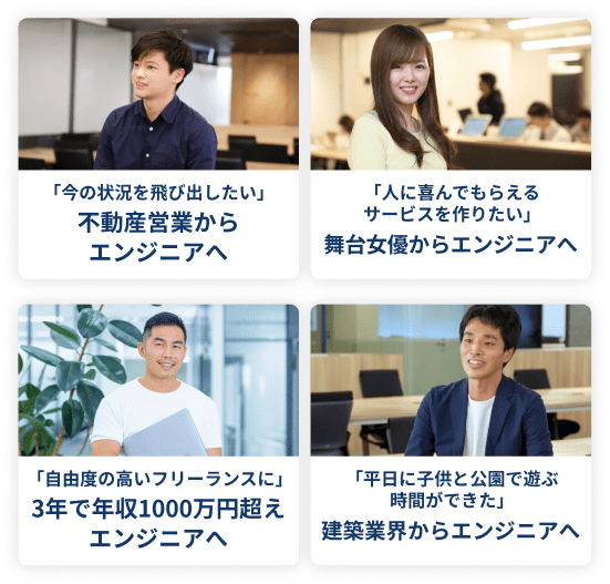 テックキャンプで転職した人の一例