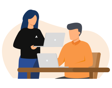 利用開始の様子のイラスト