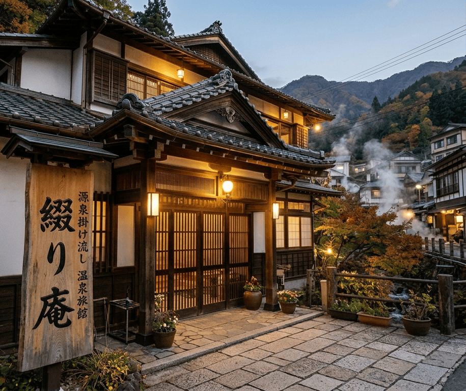 模擬実習の題材である地方の老舗旅館 綴り庵