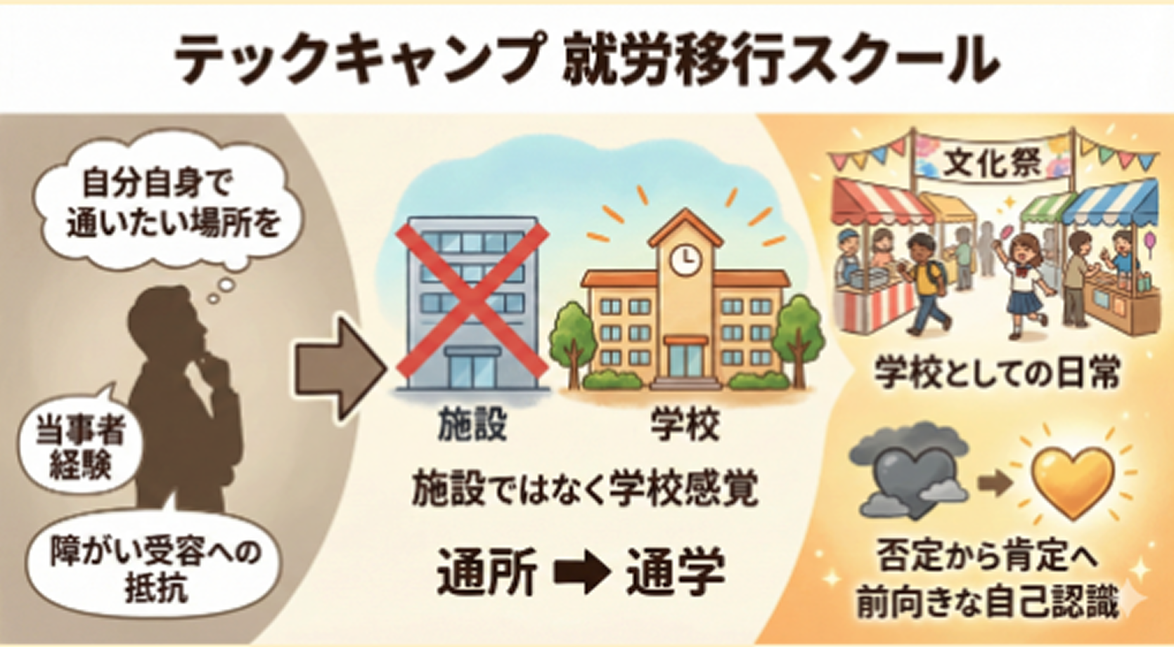 TCSフェスや通学の様子