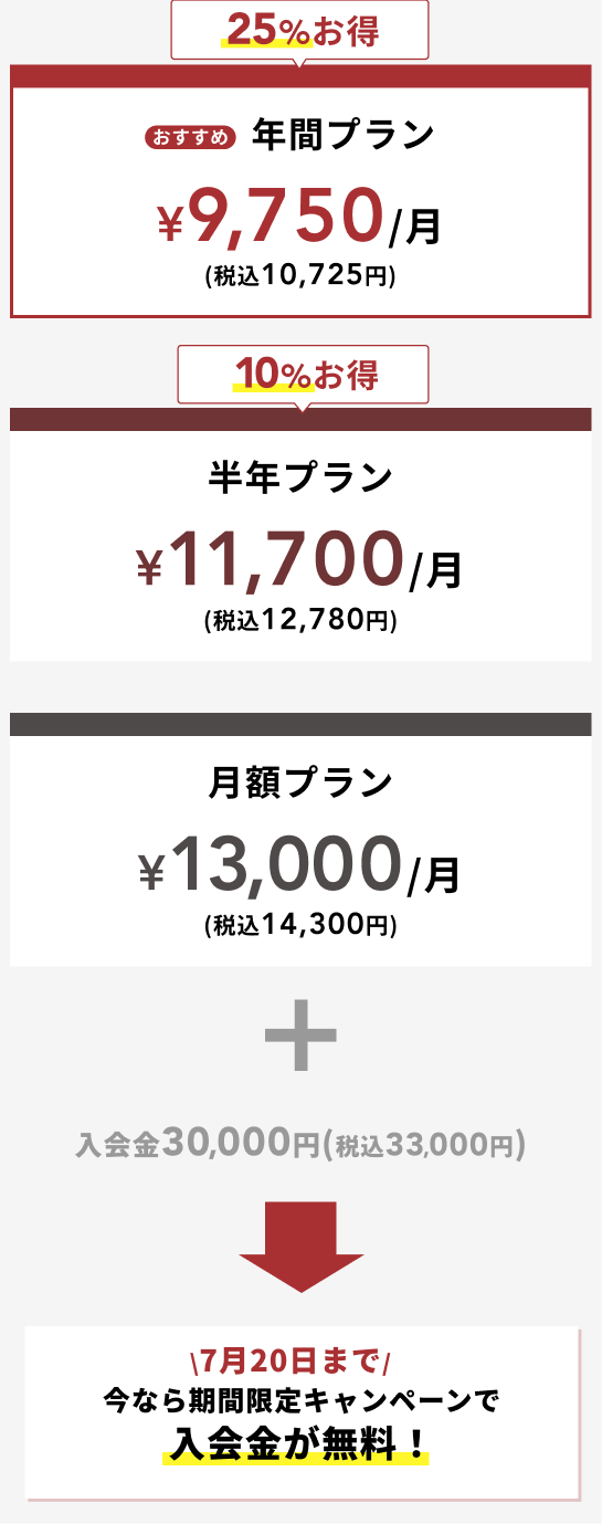 料金表