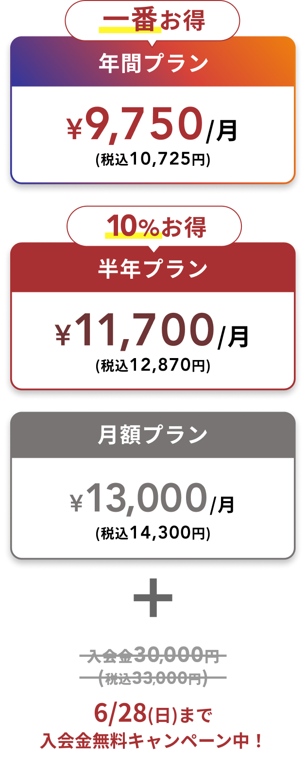 料金表