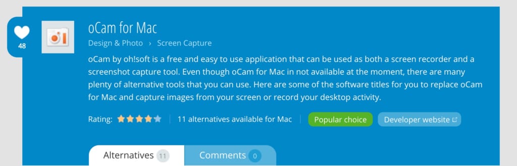 Mac用の無料 有料おすすめ画面録画ソフト9選 長時間の録画もok テックキャンプ ブログ