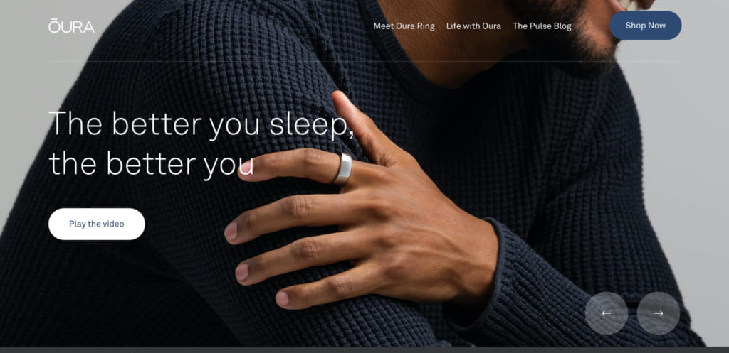 Oura Ring balance model US7 Silver