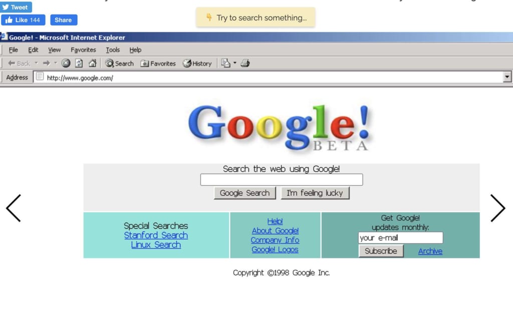 Google in 1988