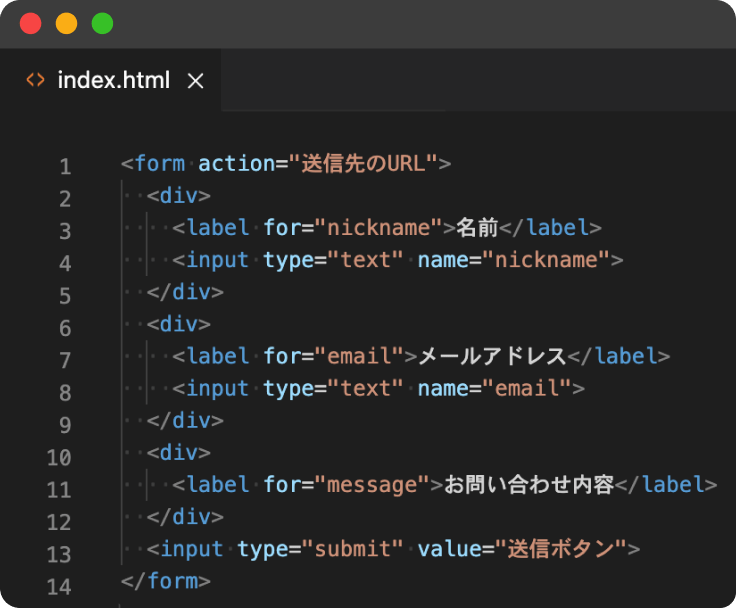 Html初心者 Formの書き方とは Inputからsubmitまでわかりやすく解説 テックキャンプ ブログ