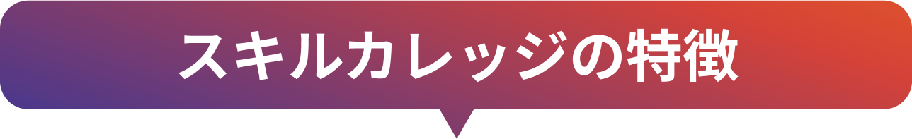 スキルカレッジが選ばれる理由